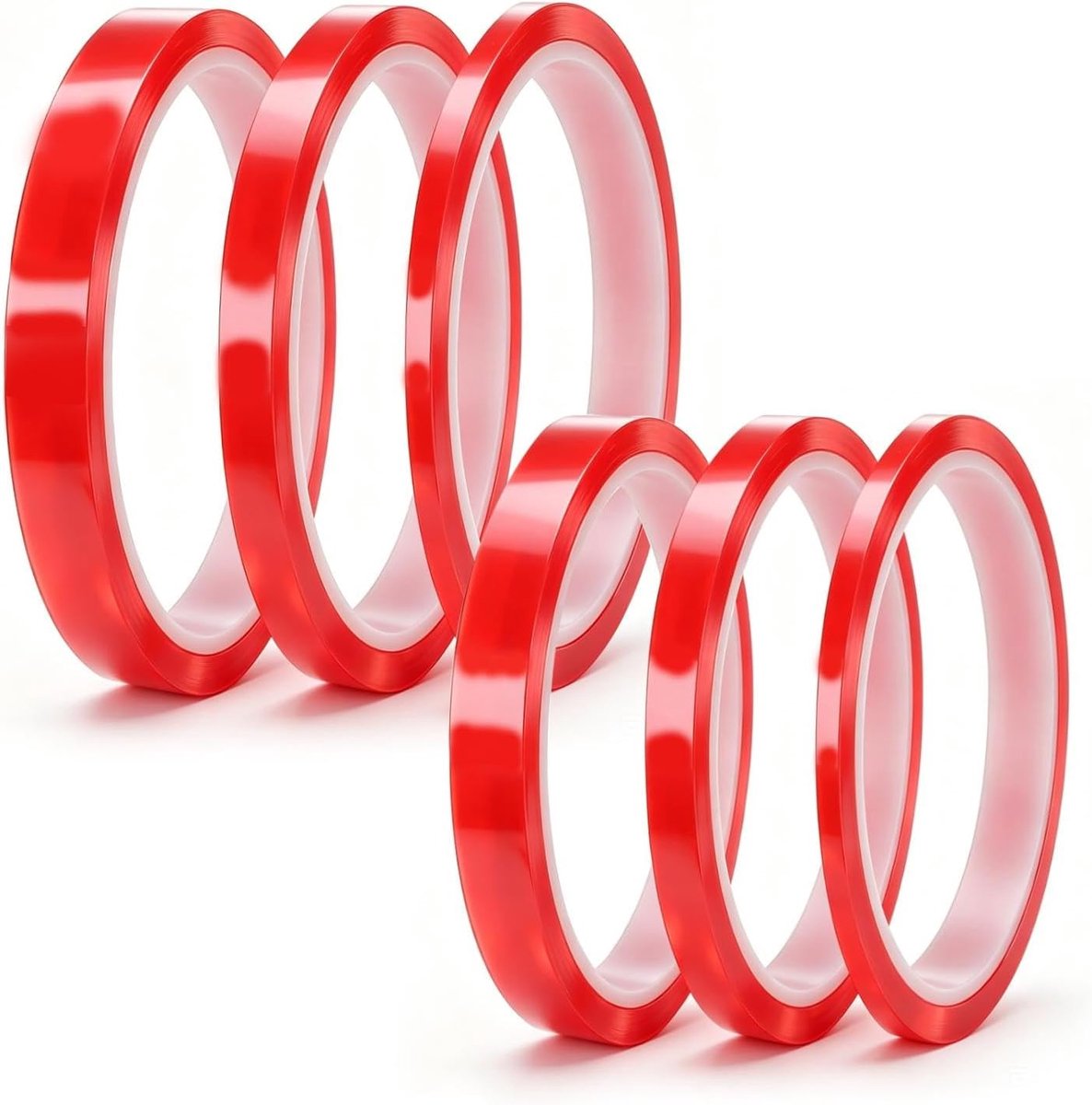 Dubbelzijdige Zelfklevende Tape 9x0,8 cm - Rode Folie - Hoge Viscositeit - Ideaal voor Mobiele Telefoon Reparatie - ShopVlot