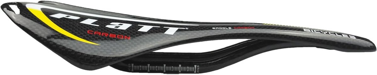 Fietszadel kind 270x150mm - carbonfiber - superlicht - comfortabel tijdens lange ritten - ShopVlot