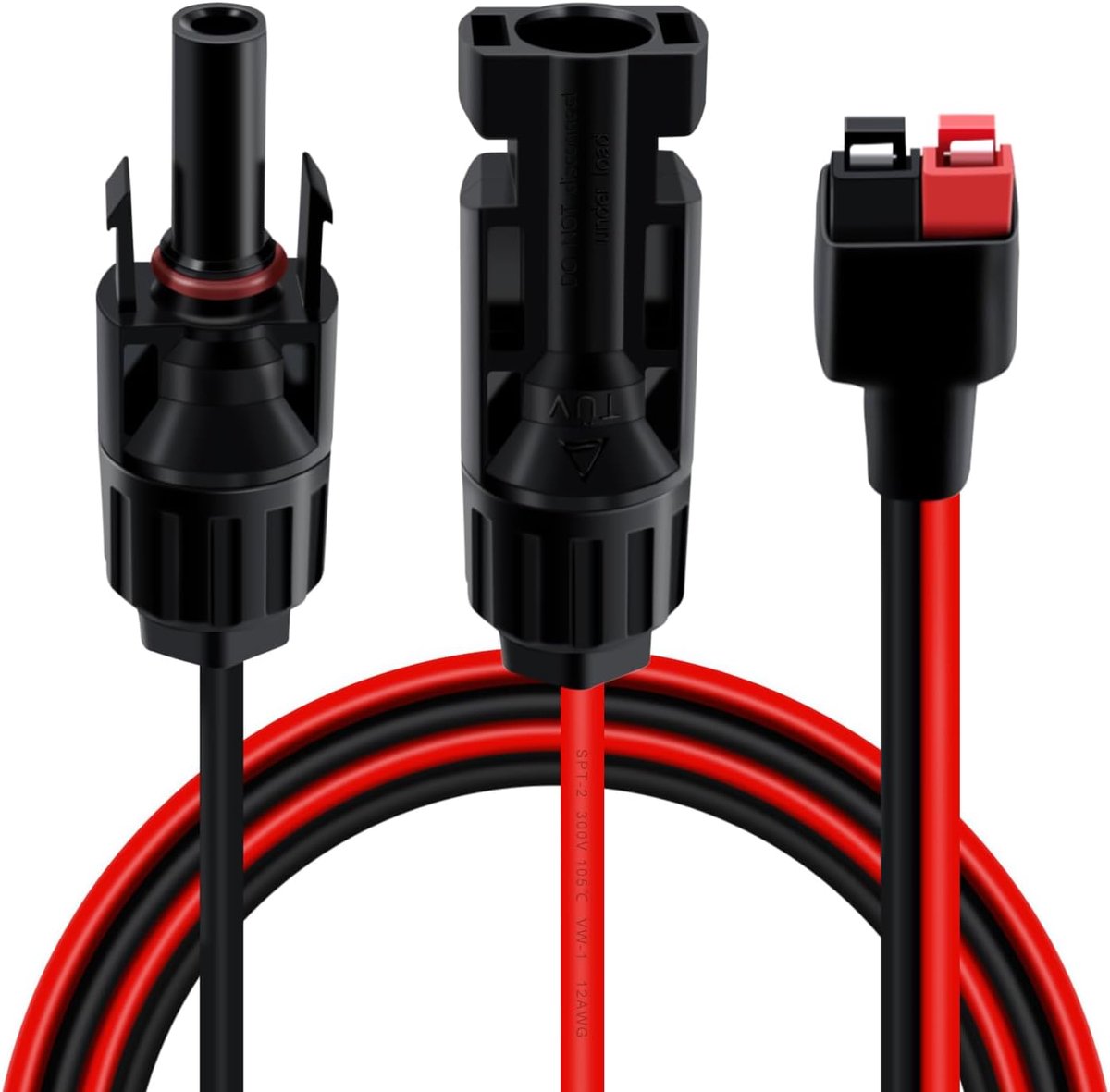 Zonnepaneelkabel 3 m - Anderson Connector 12AWG - Puur koper - Stabiele stroomtransmissie - ShopVlot