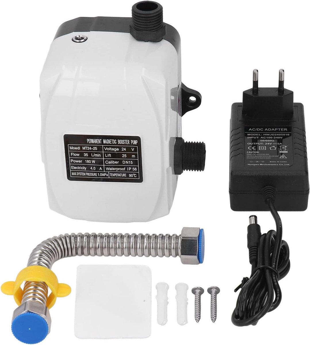 Waterdrukverhogingspomp 24V 180W - Mini hoge lift - Automatische werking - Ideaal voor badkamer en tuin - ShopVlot