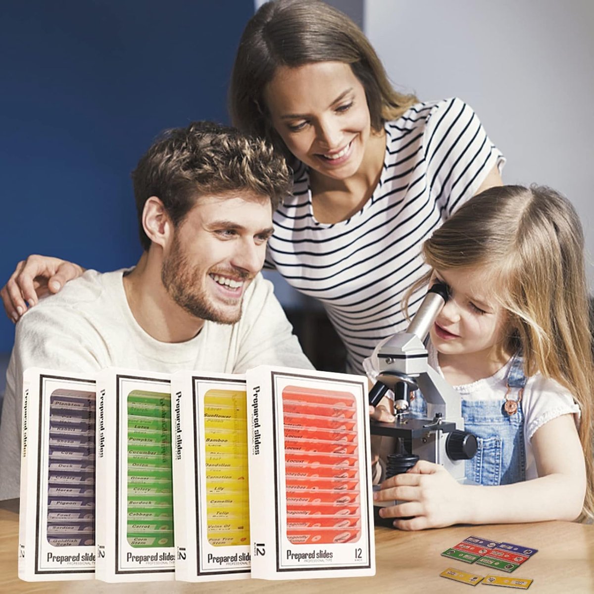 Microscoop accessoires 48 stuks - Voorbereide objectdragers - Geschikt voor biologie en wetenschap - ShopVlot