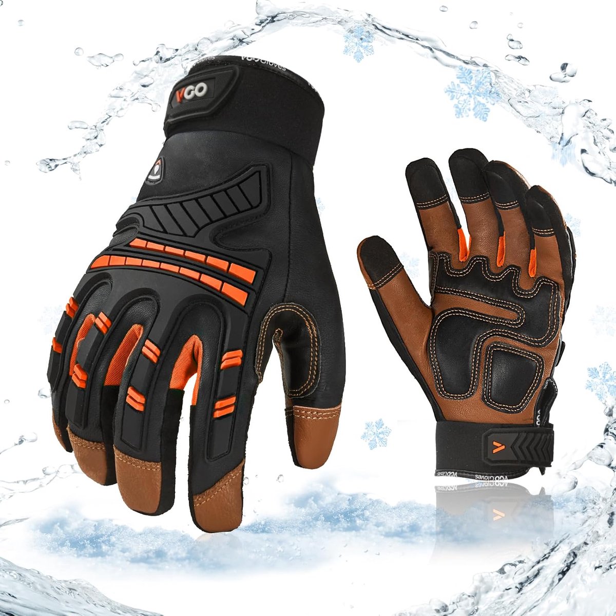 Mechanische handschoenen - waterdicht - 3M Thinsulate voering - ideaal voor koud werk - ShopVlot