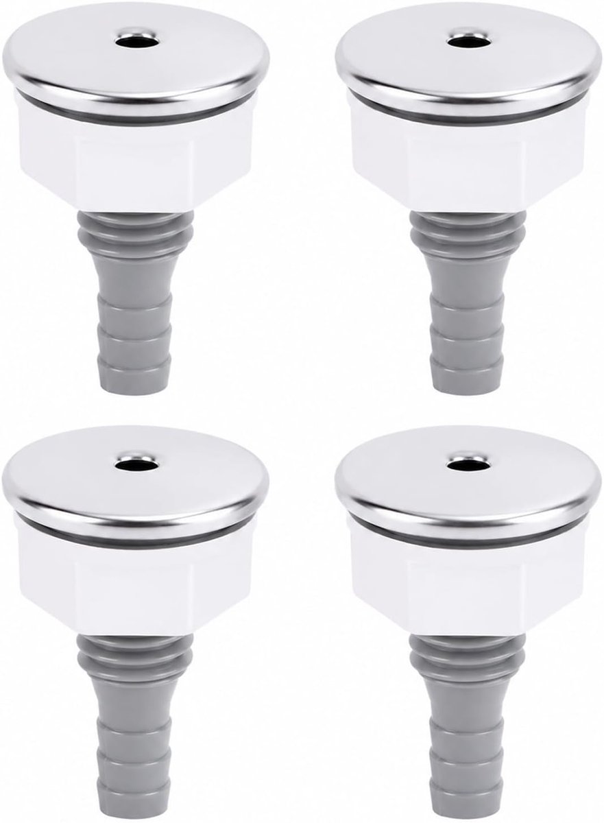 Bubble Sprayers 4 Pack - RVS accessoires - Verstelbare waterstroom - Ideaal voor spa en jacuzzi - ShopVlot