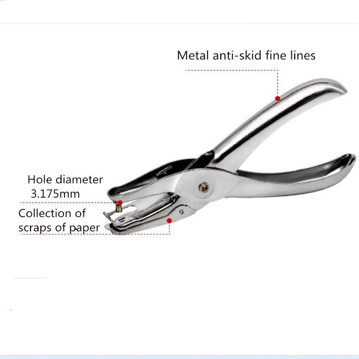 Papierpons 3mm - Handheld metalen perforator - Voor creatief knutselen - Ideaal voor kaarten en notities - ShopVlot