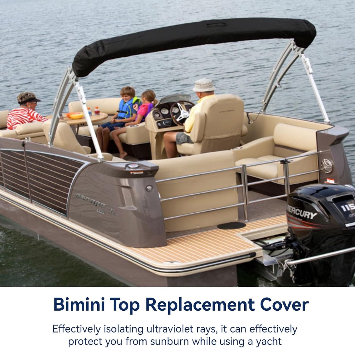 Bimini-Top vervangende hoes - Oxford stof - Opvouwbaar - Bescherming tegen regen en zonneschijn - ShopVlot