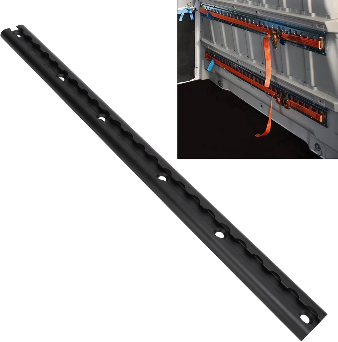 L-Rail 60mm - Aluminium L Rail voor Trucks en Trailers - Met gaten - Ideaal voor het zekeren van lading - ShopVlot