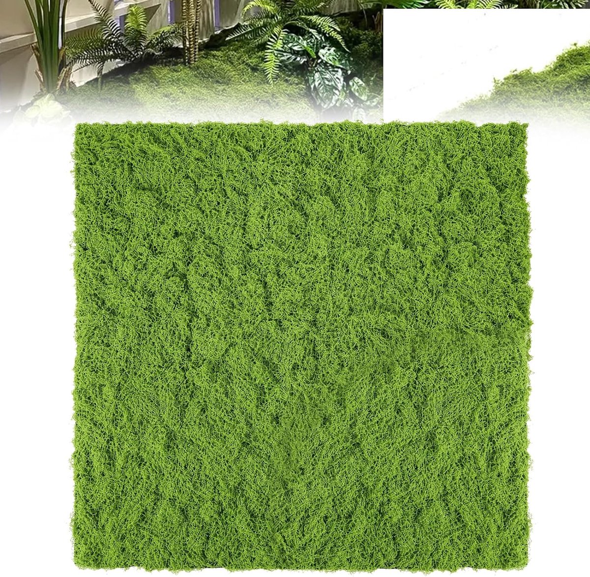 Kunstschuim 1 x 1 m - synthetisch schuim - lichtgroene wandplaat - perfect voor decoratie - ShopVlot