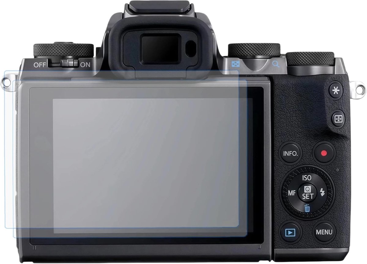 Schermbeveiliging voor Canon EOS M5 - 2 Stuks - Geharde Glas - 9H Hardheid en HD Helder - ShopVlot