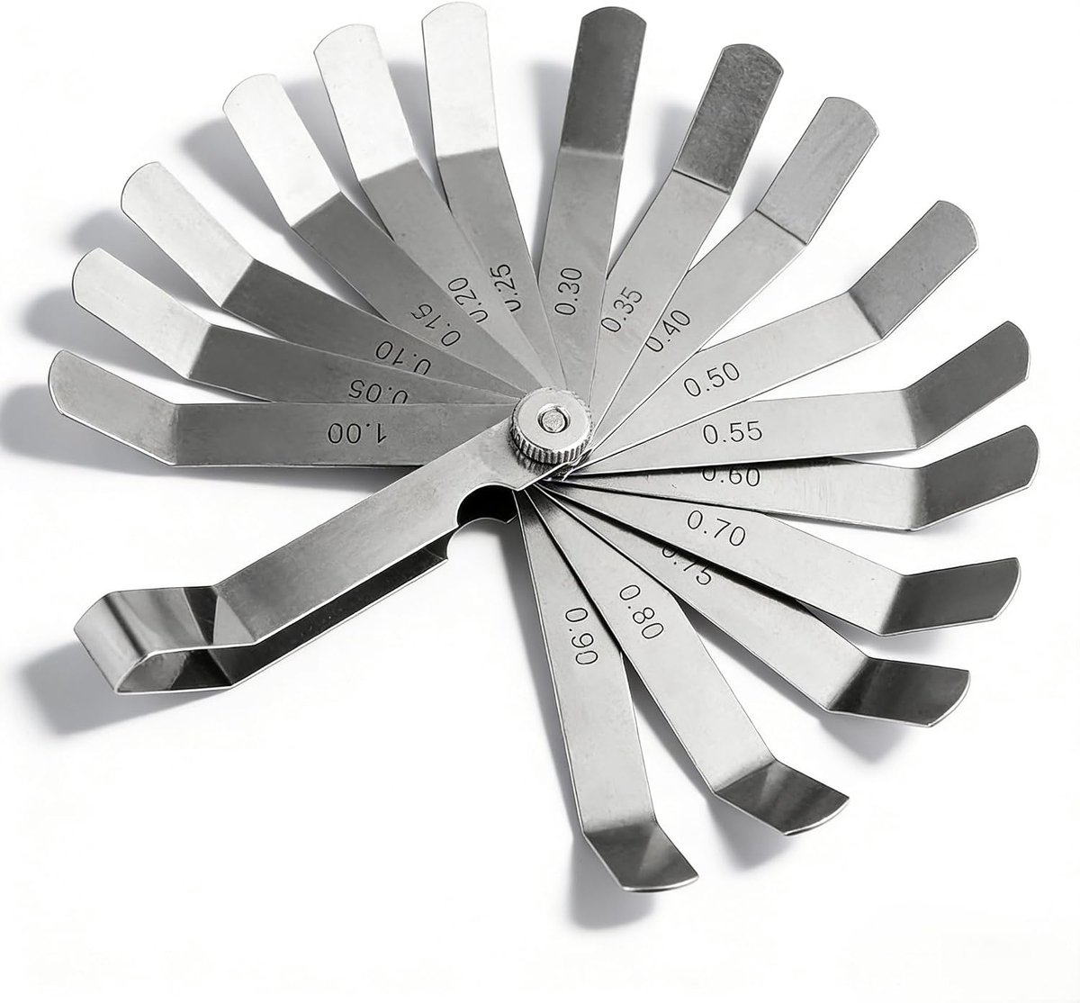 Voeler Gauge 0.05-1.00mm - RVS - Curved - Voor nauwkeurige afstellingen - ShopVlot