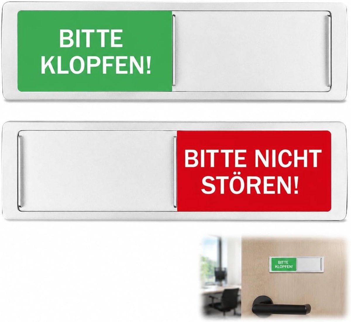 Bureaudeurplaatje Niet Storen, Magnetisch en Zelfklevend | Perfect voor Kantoor, Thuiswerkplek en Vergaderruimte
