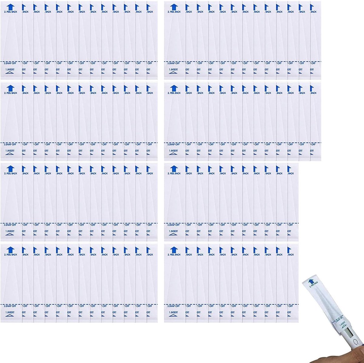 Thermometer Covers 100 Stuks - Hygiënische Beschermhoezen - Universeel voor Digitale Thermometers - ShopVlot