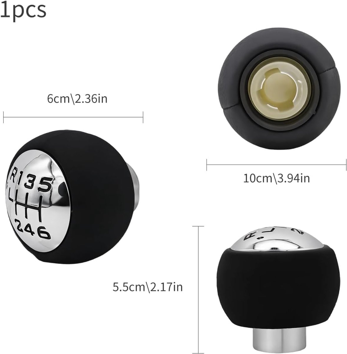 Versnellingspook 6-speed - hoogwaardig kunststof - voor Peugeot 307, 308, 3008, 407, 5008, 807 - ShopVlot