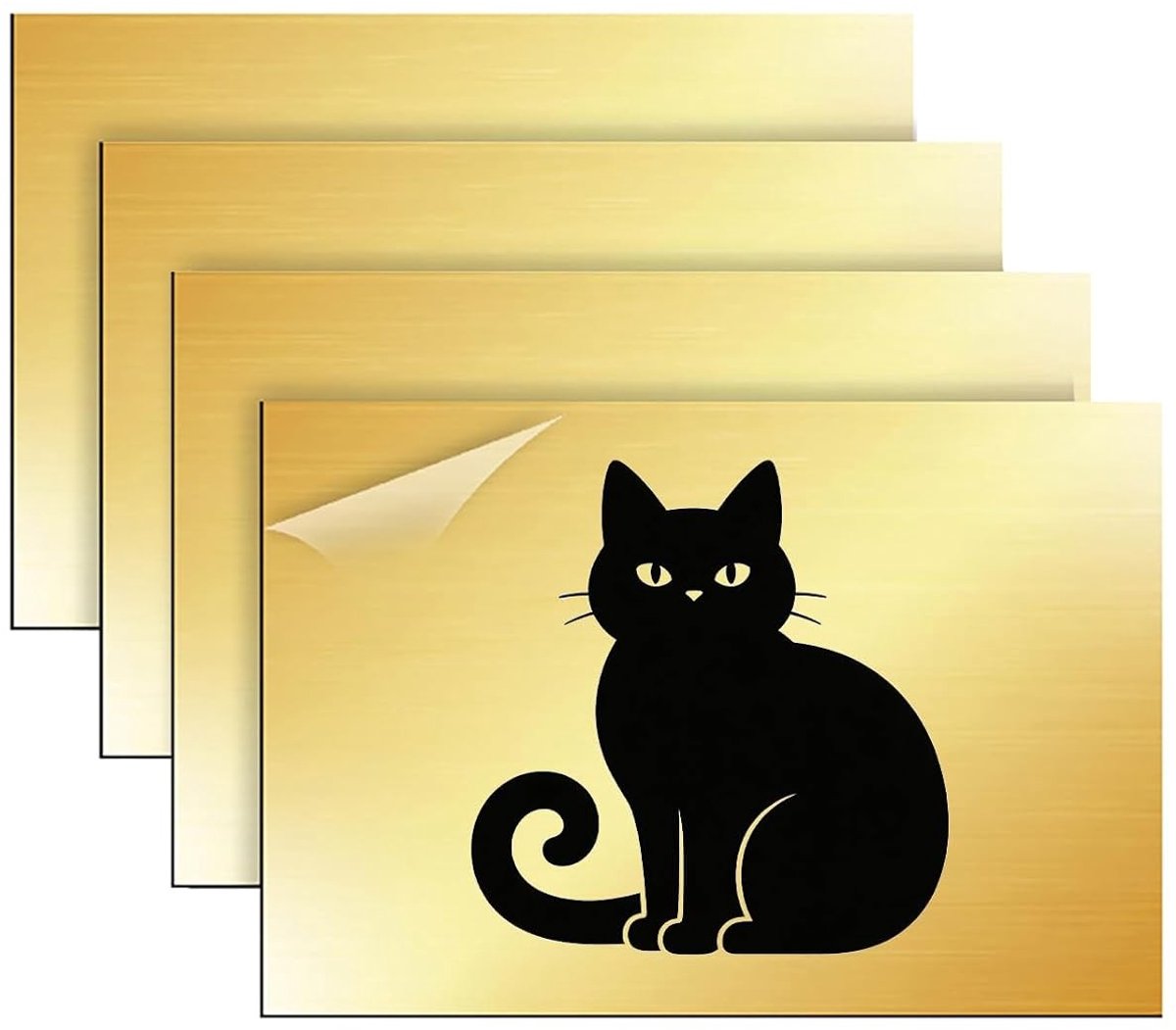 ABS Plaat voor Lasergravure - Set van 4 Kleurige Twee Laags Plastic Vellen 30 x 20 cm, 1.3 mm, Perfect voor Creatieve Projecten en Decoupage