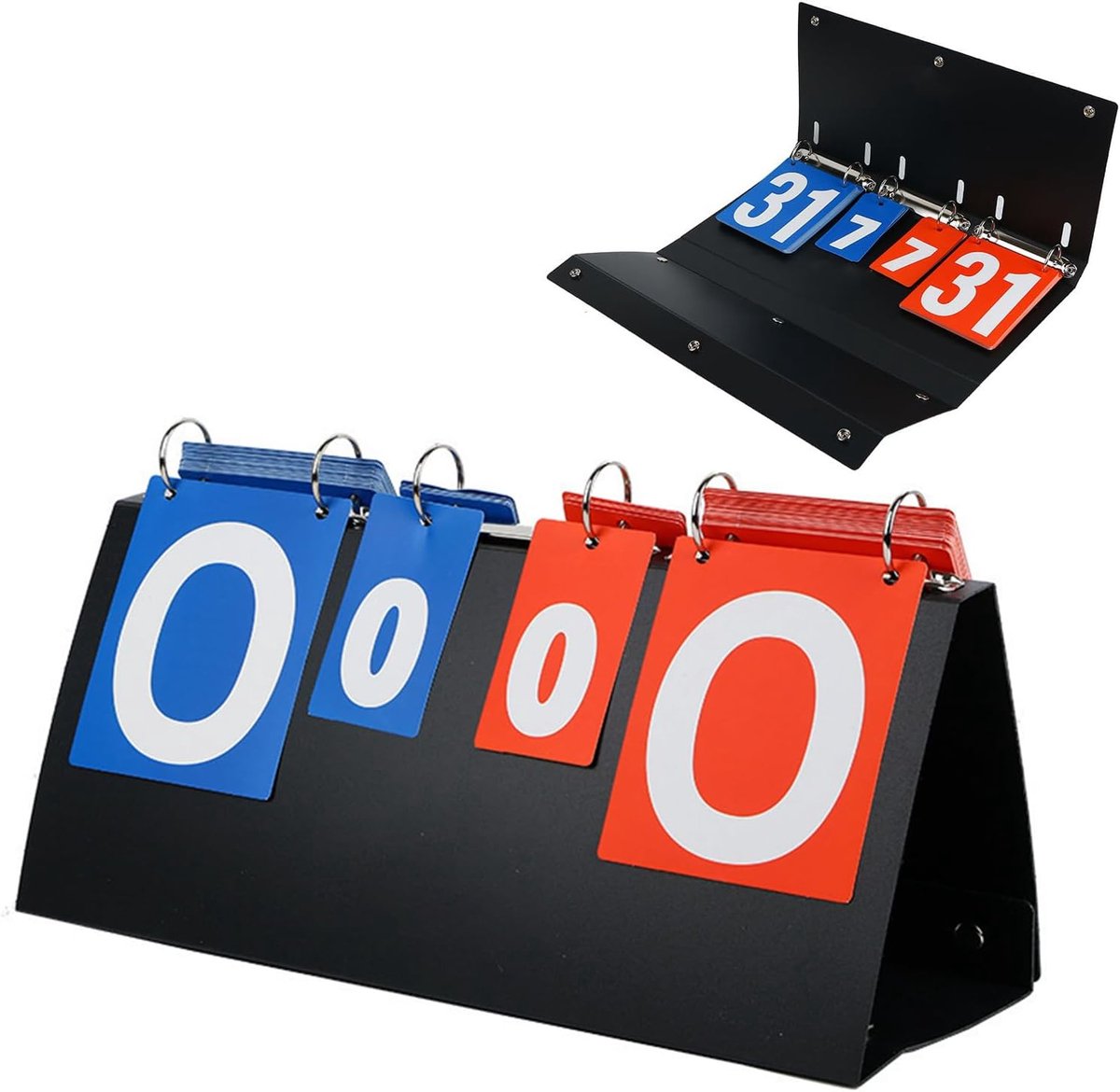 Scorebord 6-cijferig - draagbaar - ideaal voor sportcompetities - duidelijk score bijhouden - ShopVlot