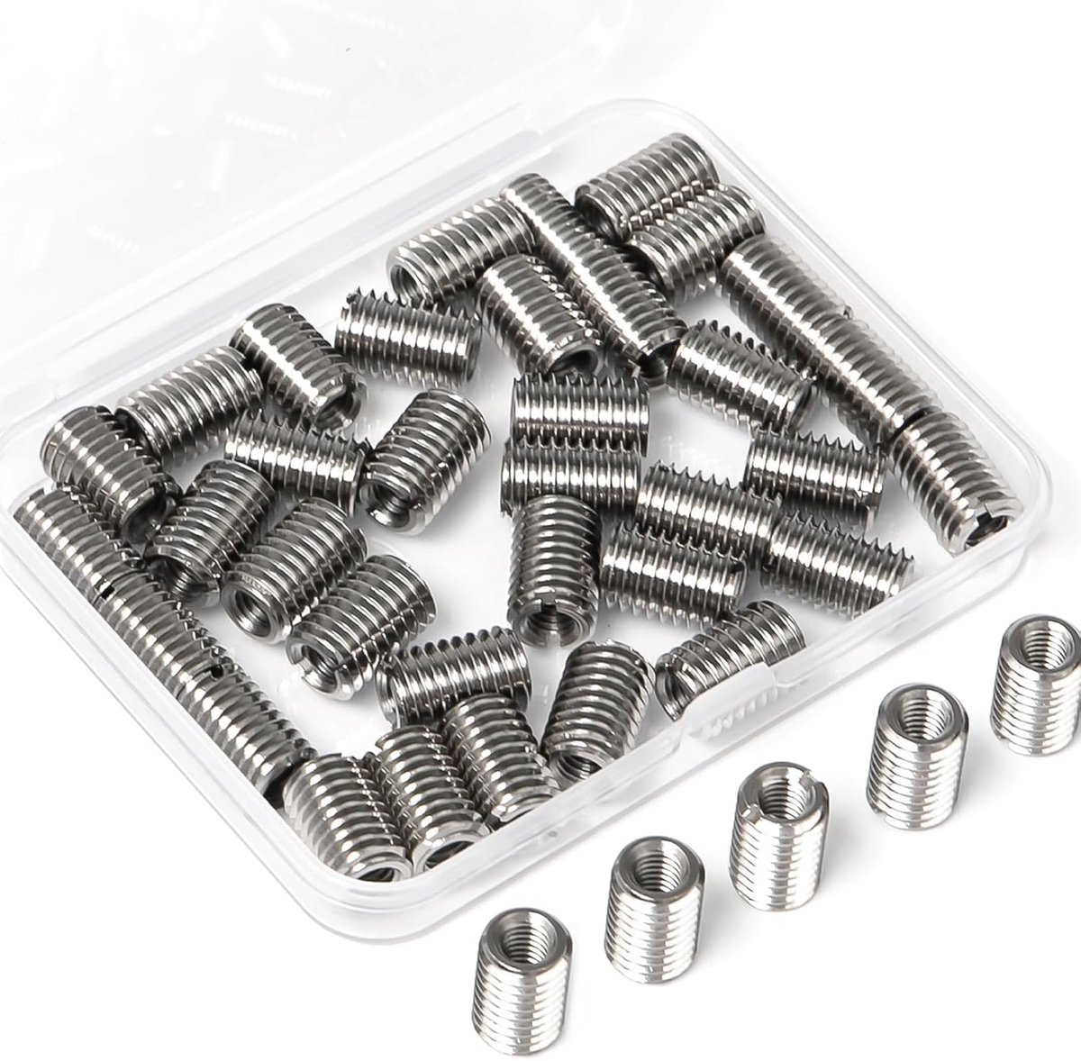 Draadinsert M8 naar M6 - RVS reducing nut - Draadbus - Ideaal voor automotive toepassingen - ShopVlot