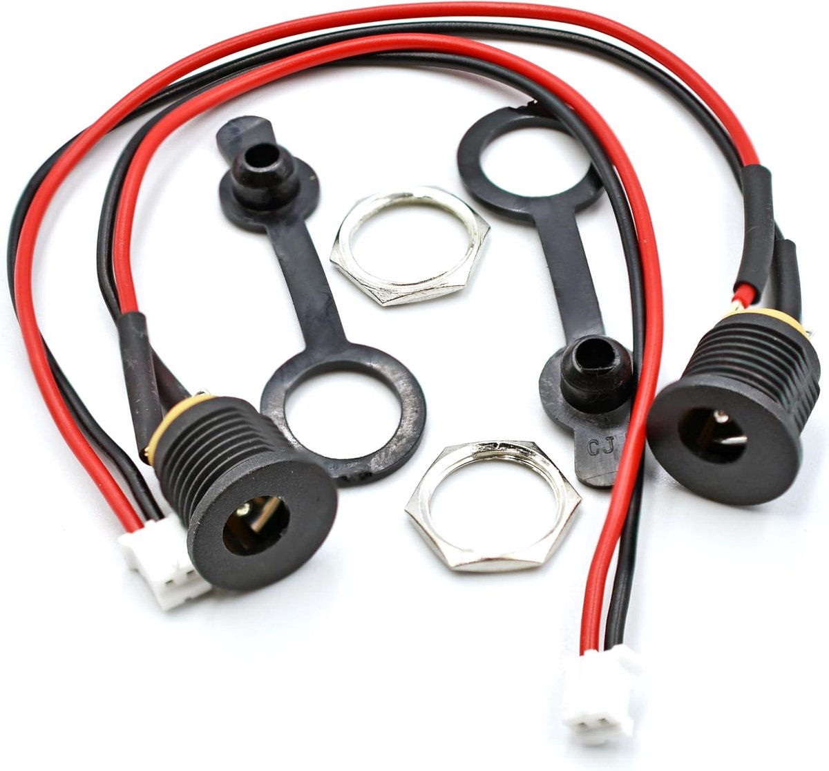 E-scooter oplaadpoort DC5.5x2.1mm - 16 cm kabel - Inclusief stofkap - Geschikt voor myBESTscooter - ShopVlot