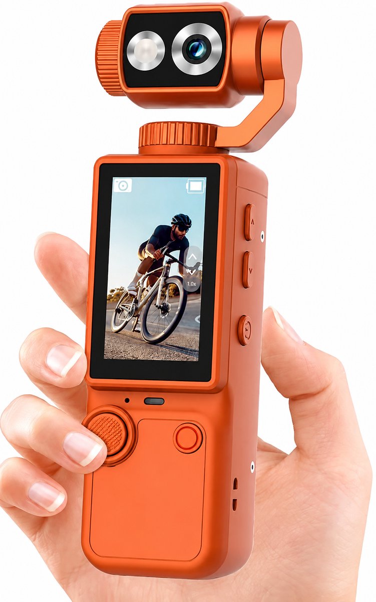 Portable Flag Camera with 180° Rotatable Objective