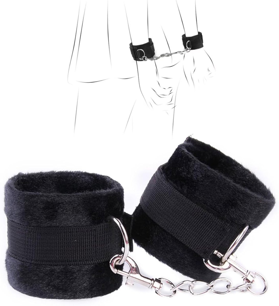 SM handboeien, sensuele seksspelletjes, bondage boeien, seksspeelgoed voor koppels, erotisch seksspeelgoed, BDSM set - ShopVlot