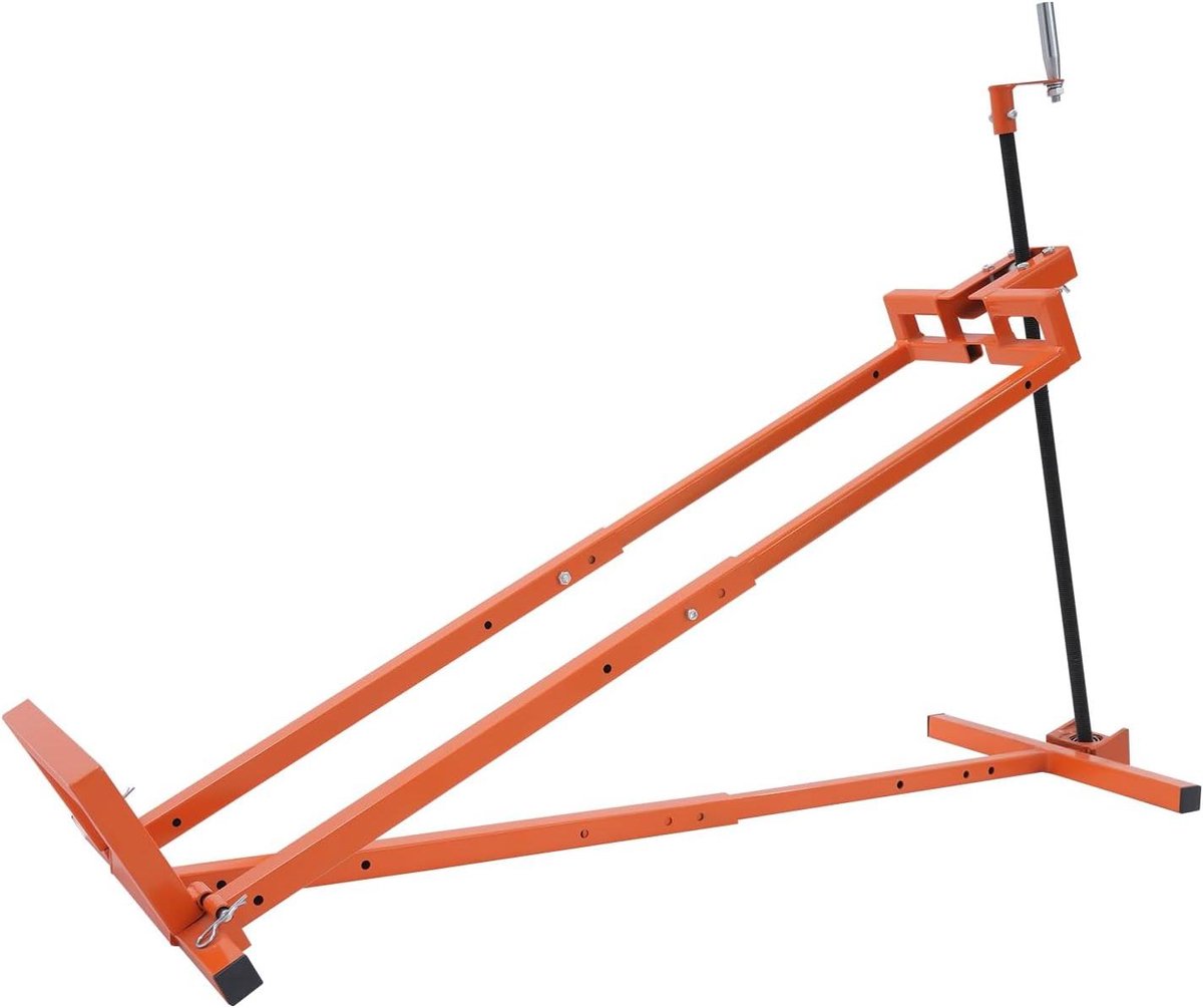 Grasmaaier Lift - Hefbrug Tuinmachine - Onderhoud Uitvoeren - Universeel Geschikt - 74 cm Hefhoogte - Oranje