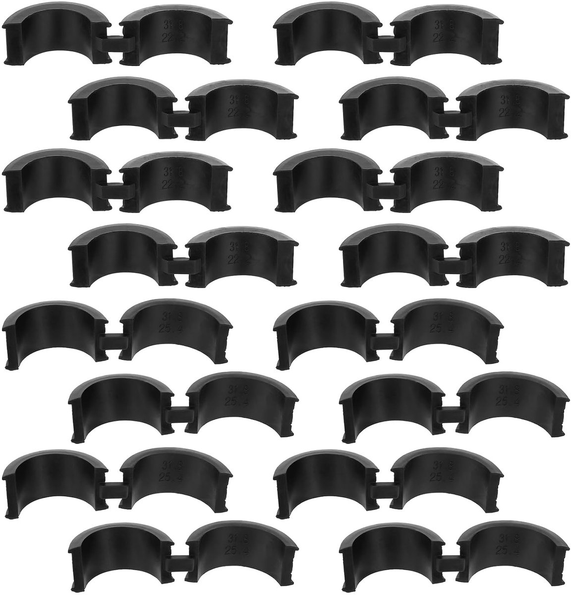 salbsever 16pcs Bicycle Handlebar Rubber Seal Bicycle Handlebar Rubber Seal Set Non-slip Handlebar Adapter For - ShopVlot