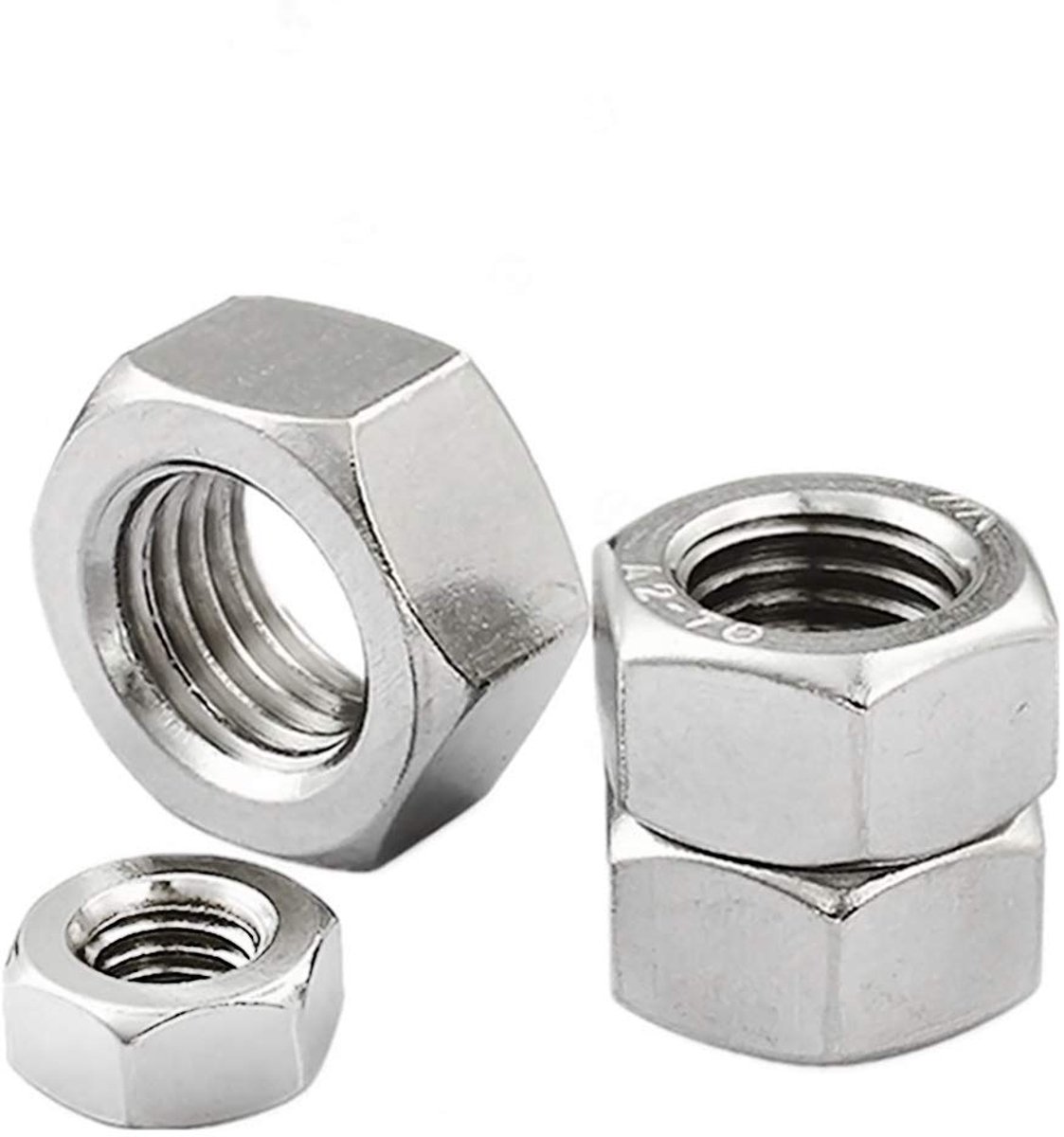 Hex Nuts - M1.6 / M2 / M2.5 / M3 / M3.5 Anti-Rust Stainless Steel Silver Nuts, Machine Screws, Lock Nuts, Lock Nuts - ShopVlot