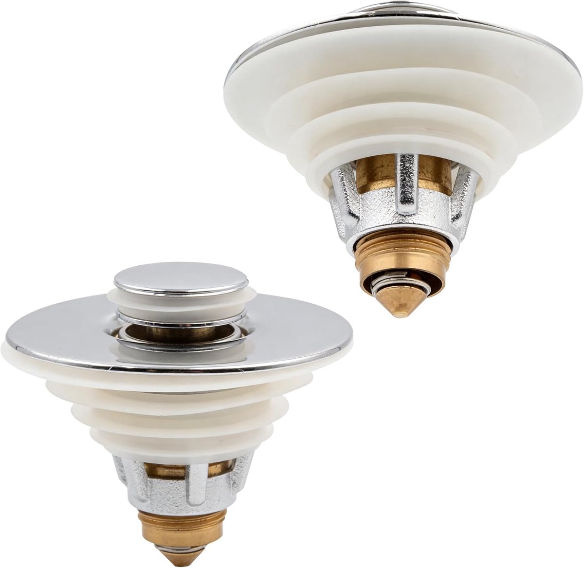 2-in-1 pop-up Wastafelstop,Afvoerstop voor 28-34 mm Grote Afvoergaten - ShopVlot
