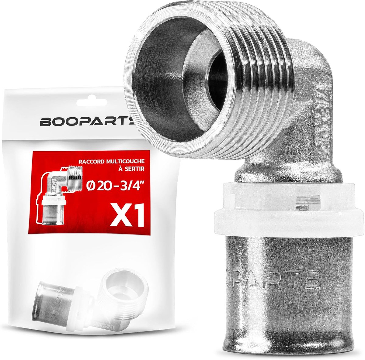 multi-layer crimp coupling - crimp elbow connection - multi-layer crimp connector Ø20-3/4 inch (20/27) TH contour - ShopVlot