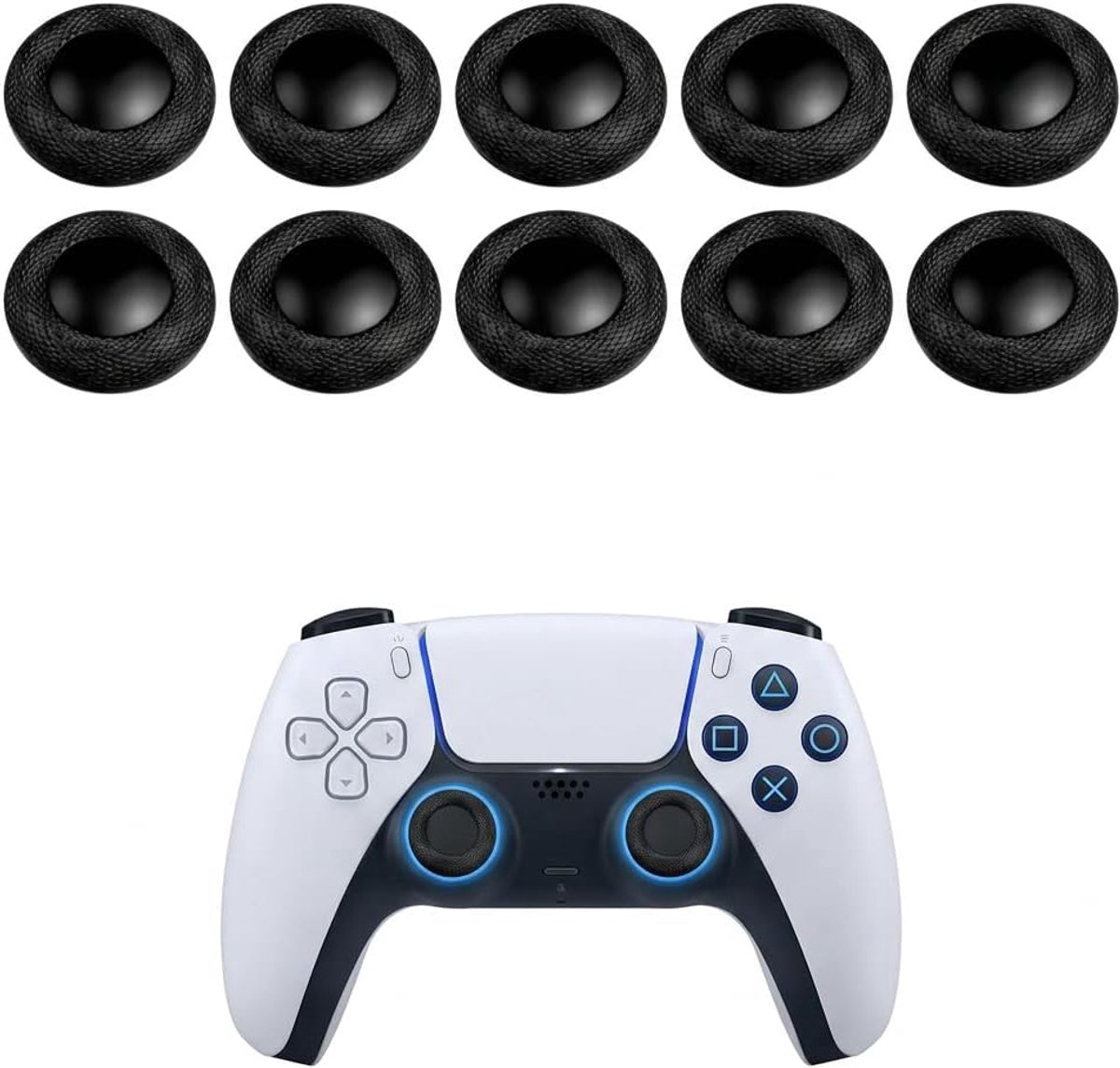 10 stuks joystick doppen TPU antislip voor PS4 PS5 Edge controller - ShopVlot