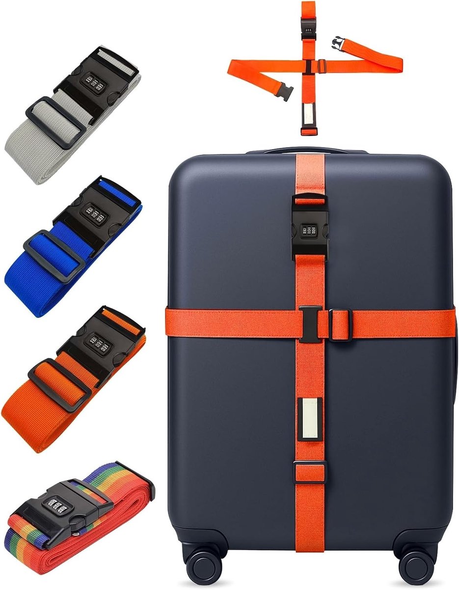 Quick-Release reisriem met versterkte gespen - lichtgewicht maar sterke bagageorganizer voor frequente flyers - ShopVlot