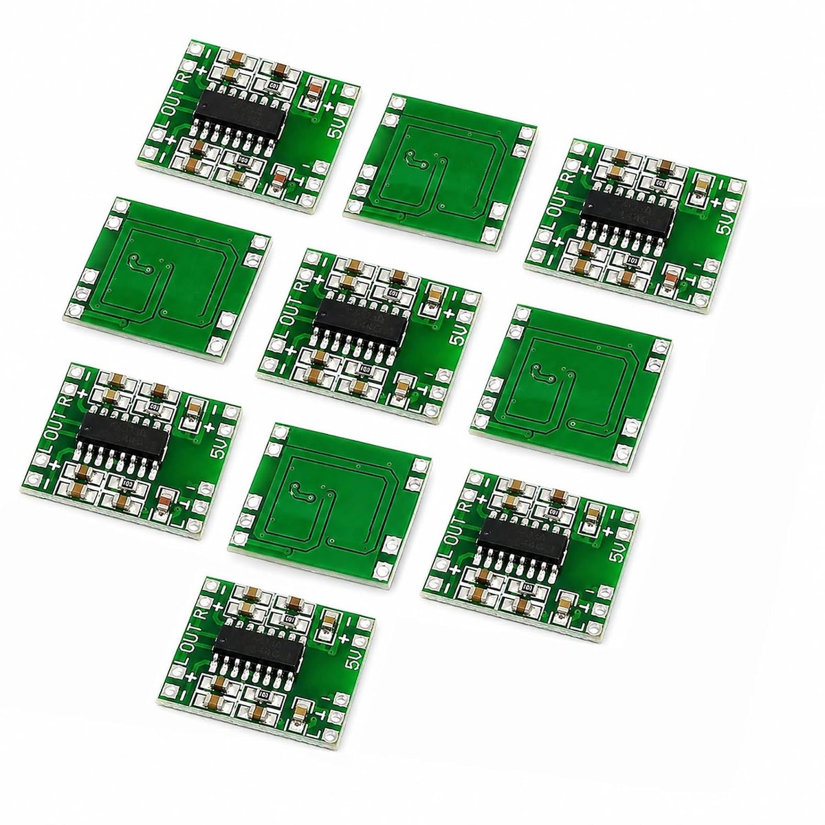 10 stuks PAM8403 stereo audioversterkermodule, USB-kaart, 2,5 V-5 V, klasse D, 2 x 3 W, dubbel kanaal, draagbaar - ShopVlot