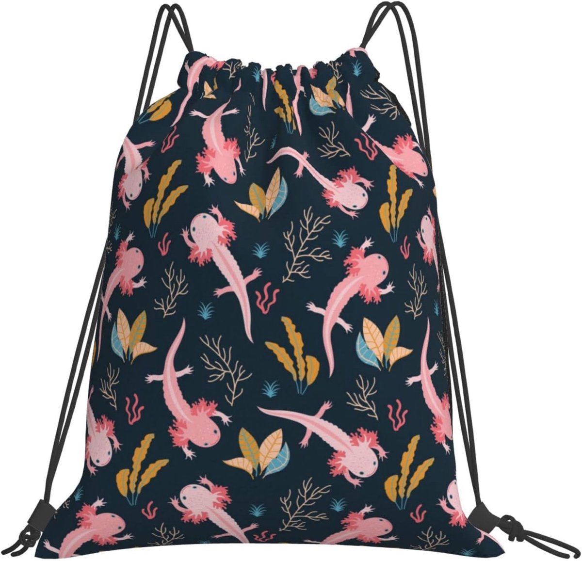 Cute Little Dragon Drawstring Bags for Women and Men, Drawstring Backpack, Water Resistant String Bag, Gym Bag for - ShopVlot