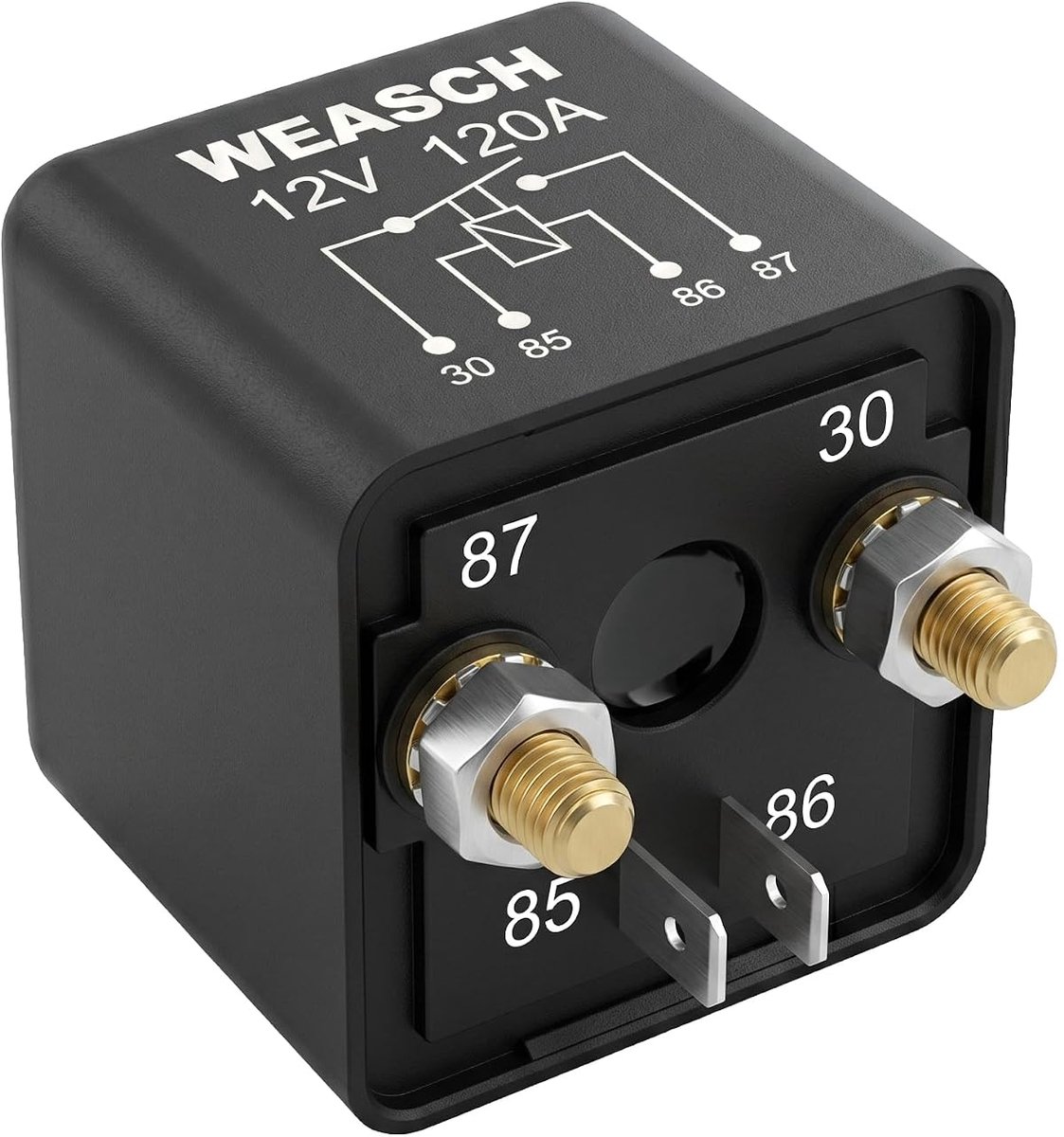 4-polig SPST continu relais 12V 120A voor auto-accubediening, auto-startrelais voor hoge stroom - ShopVlot