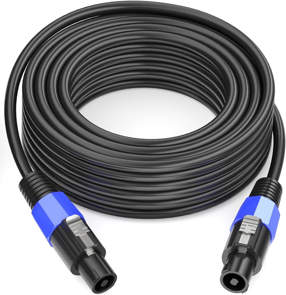 1M Speakon to Speakon Speaker Cable with Twist Lock M-M 12 AWG Cable for DJ/PA Heavy Duty Audio Amplifier - ShopVlot