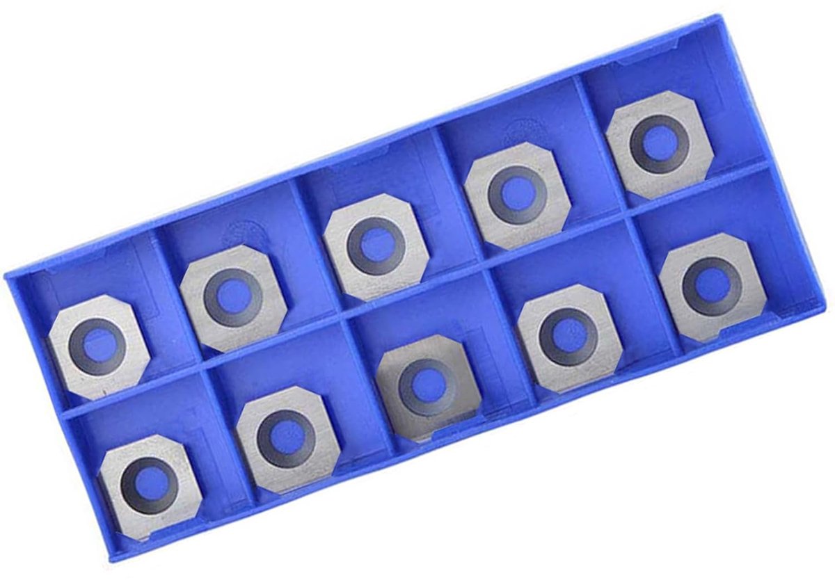 SpeTool 10pcs 12mm x 12mm x 2.2mm carbide insert replacement for insert router bit - ShopVlot