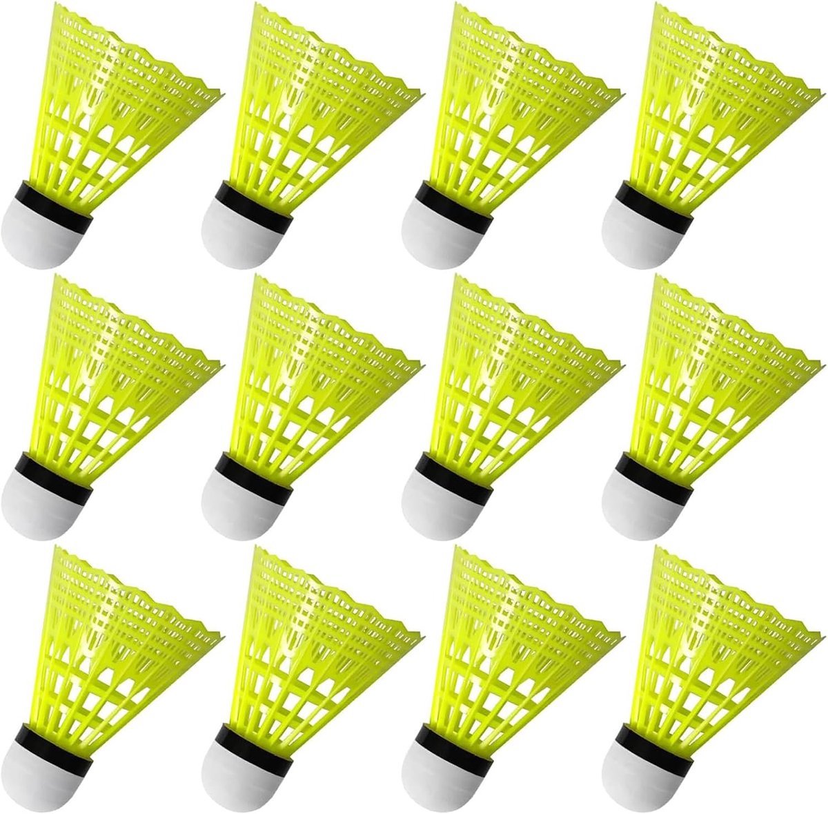 FYSL Badminton Balls, Pack of 12 Feather Balls, Nylon Spring Balls, Premium Shuttlecocks, Badminton Shuttlecocks for - ShopVlot