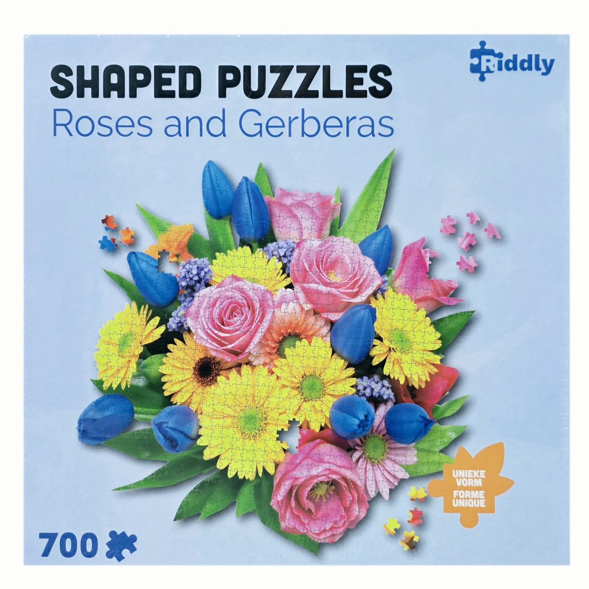 TMC - Shaped Puzzel - Roses and Gerberas - 700 stukjes - 65cm