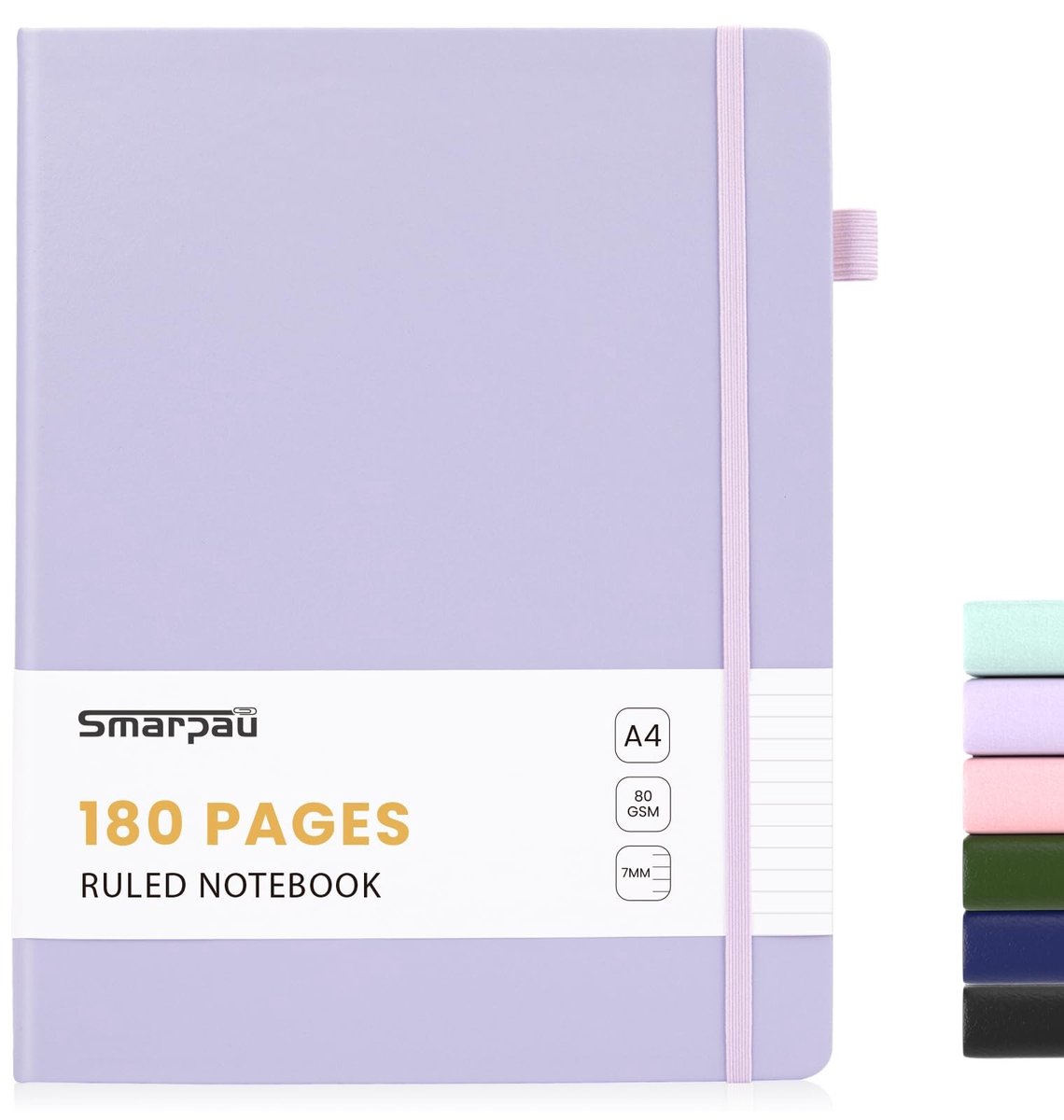 Solidchoice - A4 Lined Hardcover Notitieboek met 180 Pagina's
