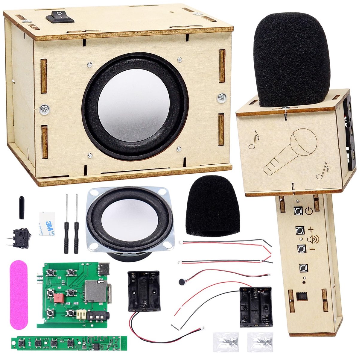 Solidchoice - DIY Karaoke Machine Bouwen met Microfoon en Speaker
