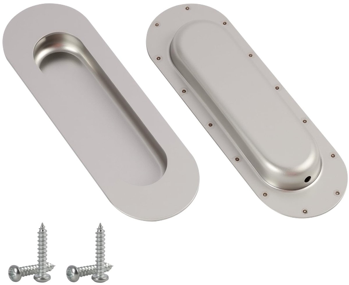 Solidchoice - Set van 2 RVS Glijdende Deurgrepen