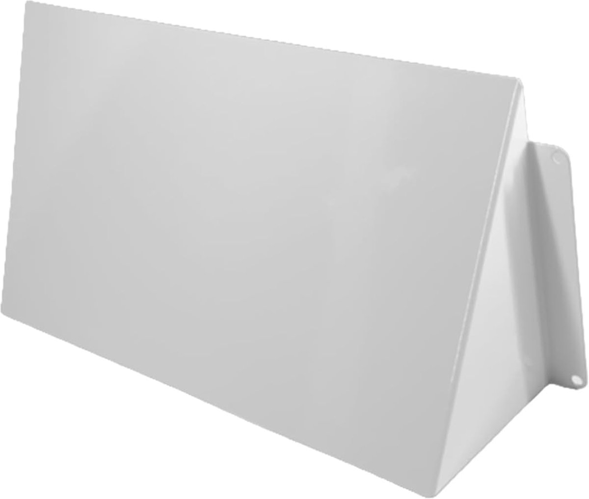 Ventilatierooster 250mm x 120mm - Wit metaal - Weerbestendig - Geschikt voor afzuigkap - ShopVlot