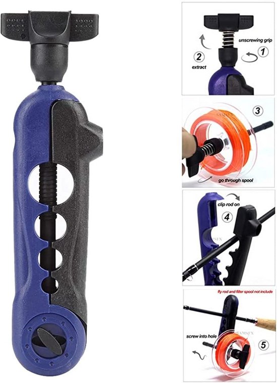 Efficiënte lijnspoeler voor vissers, ideaal voor spinning en het voorkomen van lijnwonden, eenvoudig in gebruik en geschikt voor diverse visreels — afbeelding 3