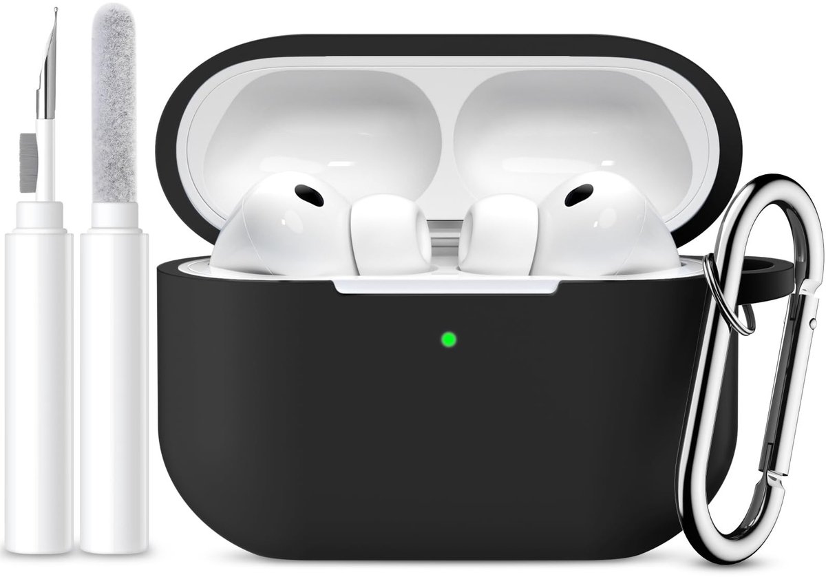 Solidchoice - Silicone Beschermhoes voor AirPods Pro 3 met Schoonmaakset