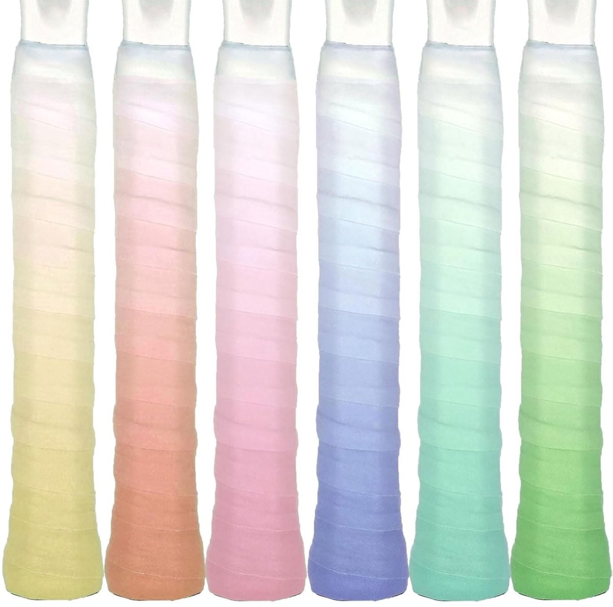 Solidchoice - 6 Pack Tennis Racket Overgrips met Anti-Slip en Absorberende Tape