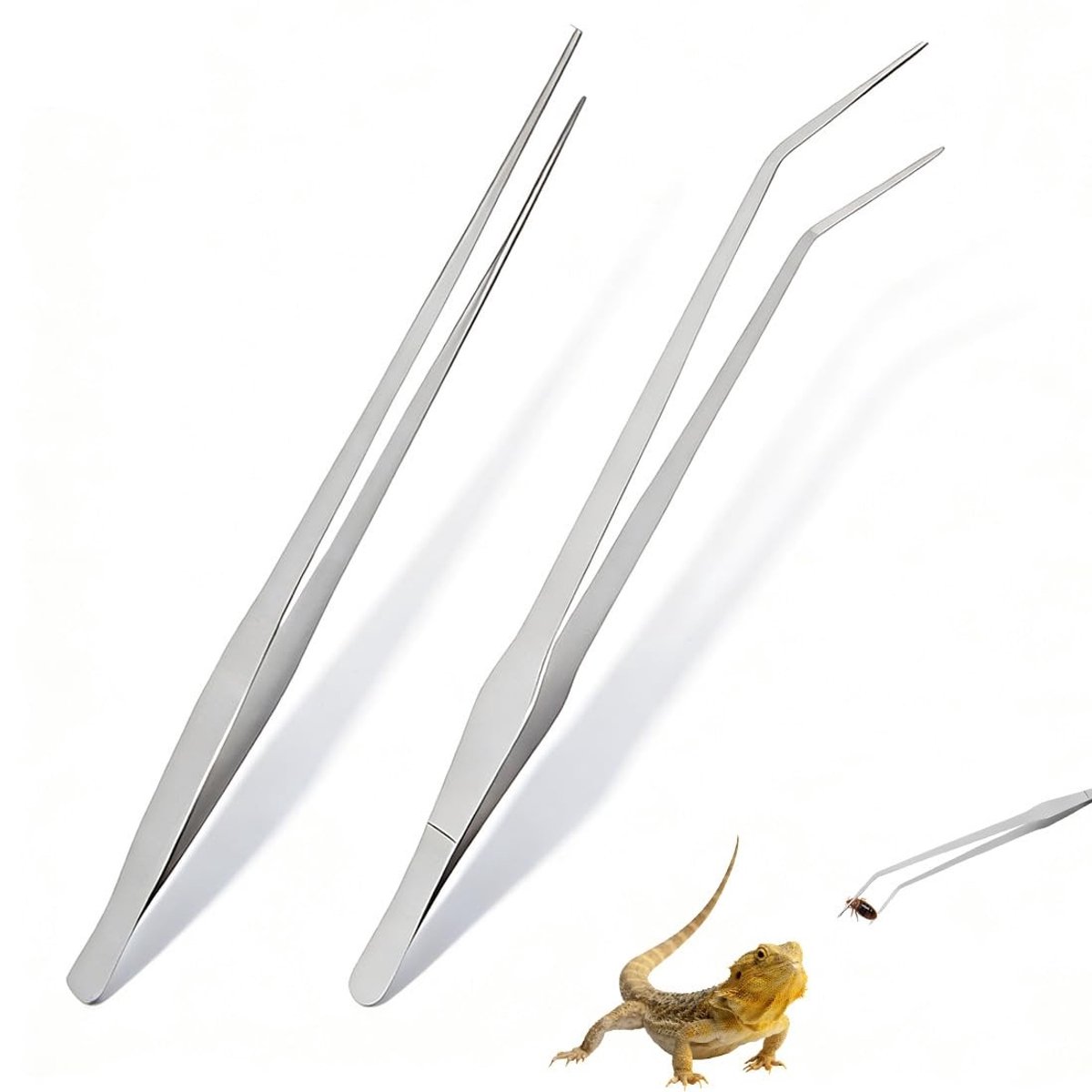 Solidchoice - Set van 2 RVS Precisietangen voor Aquariums en Plantenverzorging
