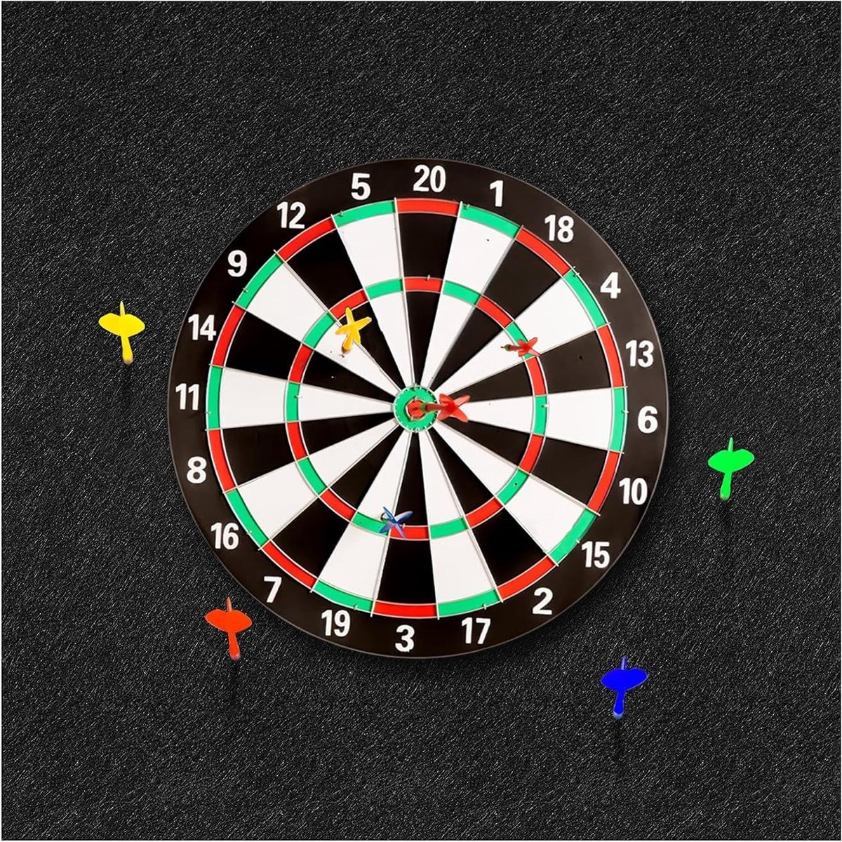 Solidchoice - Dartbord Wandbeschermer van Vilt, 4 Stuks