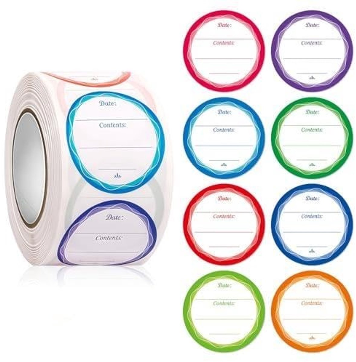 Solidchoice - Set van 500 Zelfklevende Labels voor Jampotten en Flessen