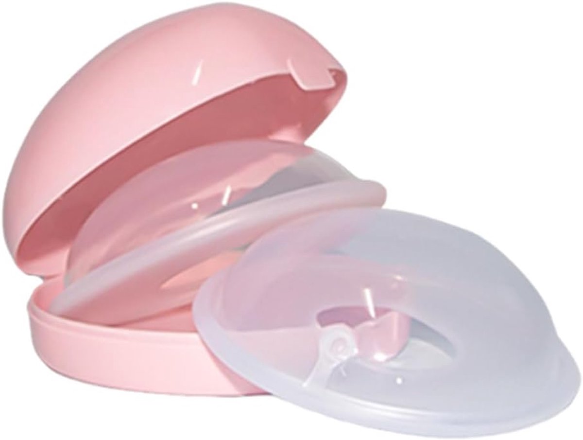 Borstvoeding melk opvangcups - Herbruikbaar met ventilatiegaatjes - Inclusief opbergdoos - Efficiente melkverzameling - ShopVlot