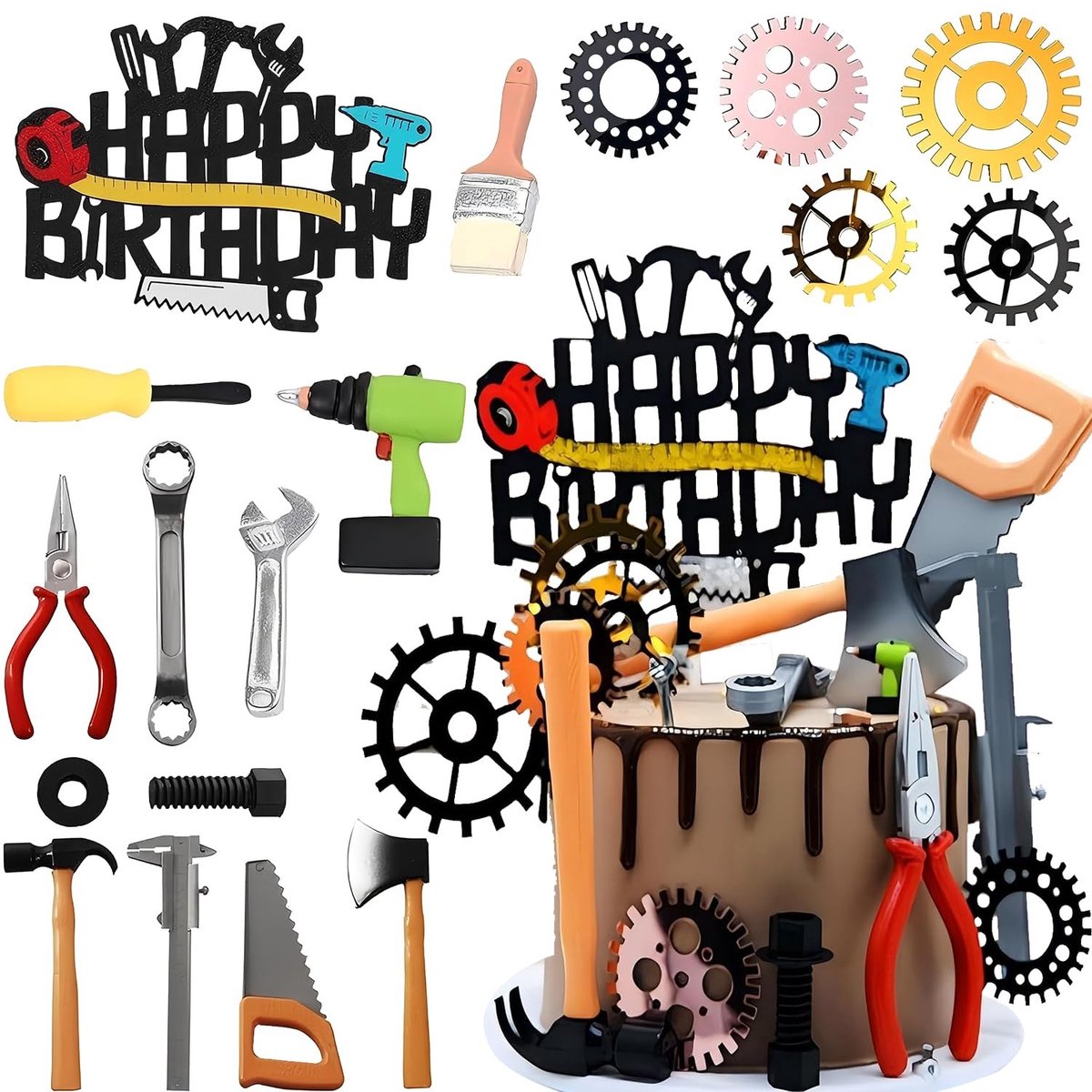 Solidchoice - Set van 20 Taartdecoratie Gereedschappen voor Feestjes