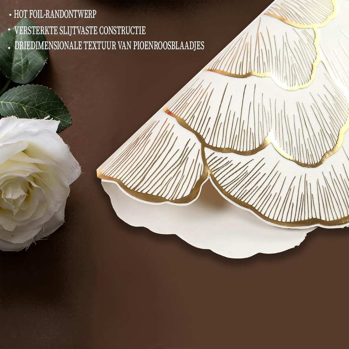 Ronde placemats 38cm - bloemen design - hittebestendig en afwasbaar - perfect voor diner - ShopVlot