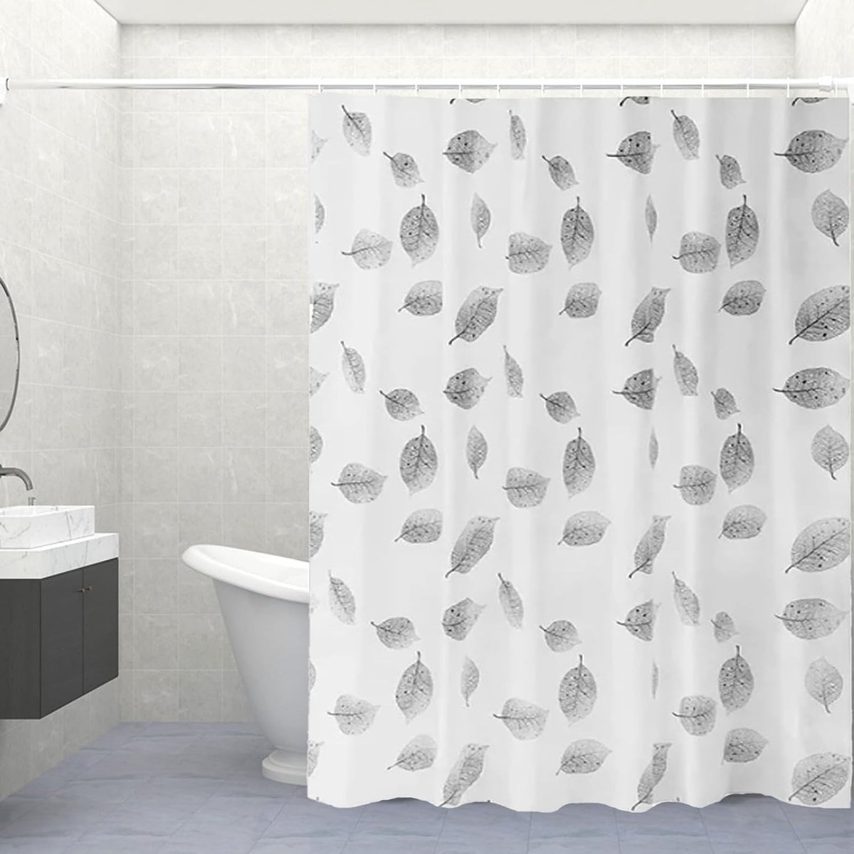Douchegordijn 180 x 200 cm - Milieu vriendelijk materiaal - Schimmelwerend - Geschikt voor badkamer en hotel - ShopVlot